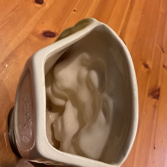 ROYAL COPLEY HEAD VASE VINTAGE BOY GREEN YELLOW LARGE MEXICAN SOMBRERO GIRL? - Picture 8 of 9